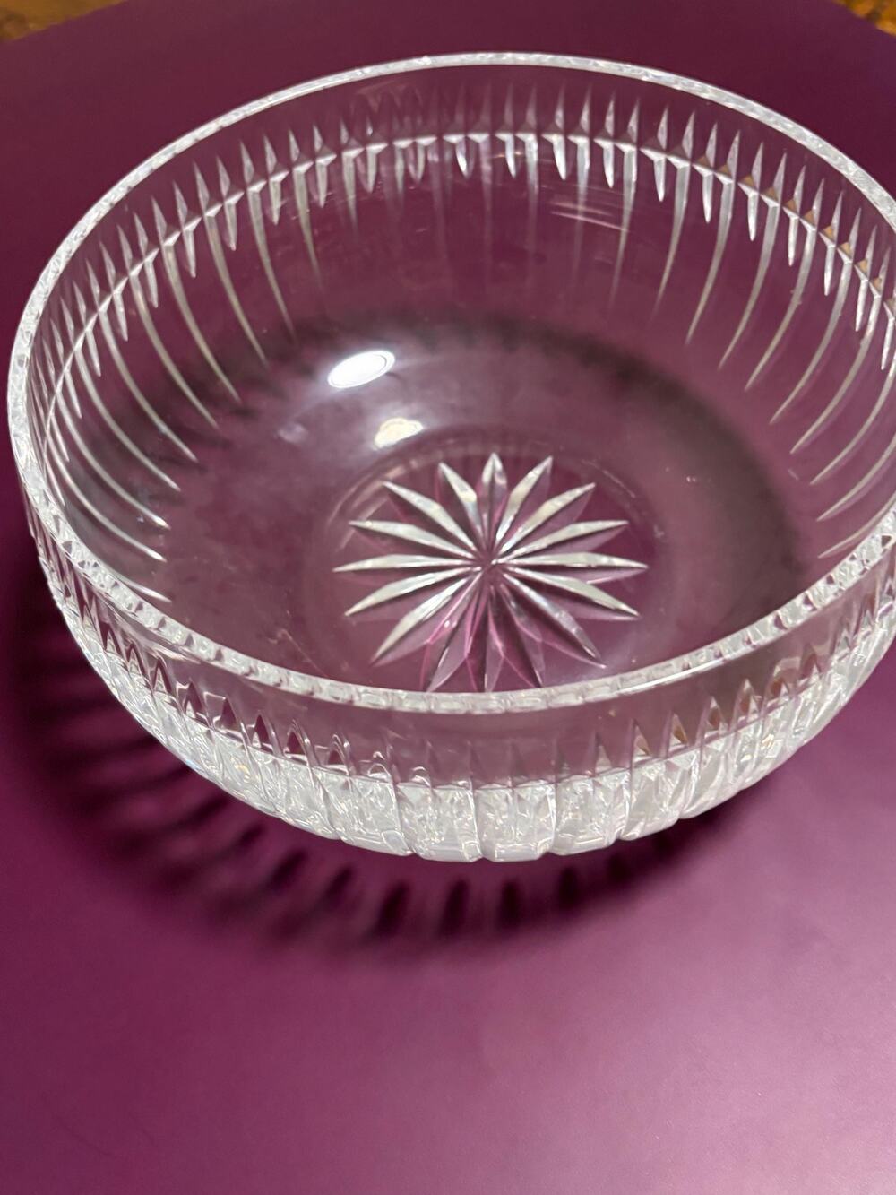 Vintage Glass Bowl Salad Pasta Dinner 9” Wide by 4 3/8” inch Deep